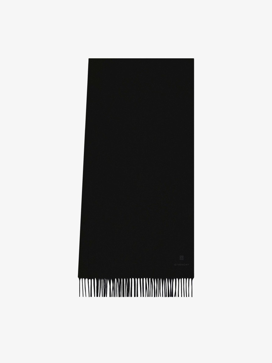 Men Givenchy Scarves & Ties | Scarf In Cashmere Black