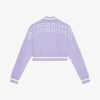 Women Givenchy Outerwear & Blousons | Cropped Varsity Jacket In Wool Lavender