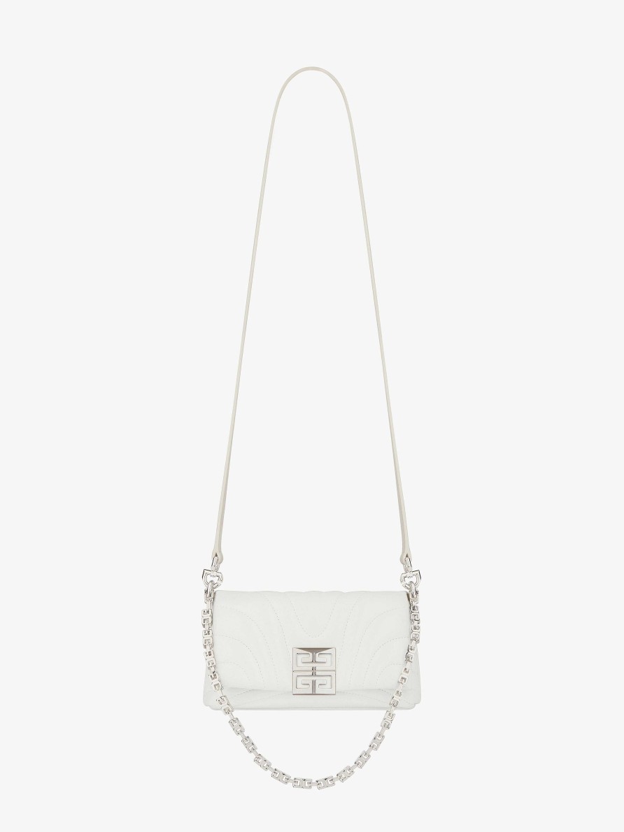 Women Givenchy 4G | Micro 4G Soft Bag In Quilted Leather Ivory