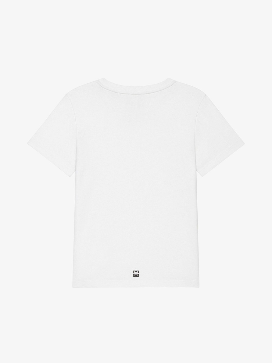 Men Givenchy Boy (4 To 12 Years) | Oswald T-Shirt In Cotton White