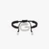 Men Givenchy Jewelry | G Link Bracelet With Cord Silvery