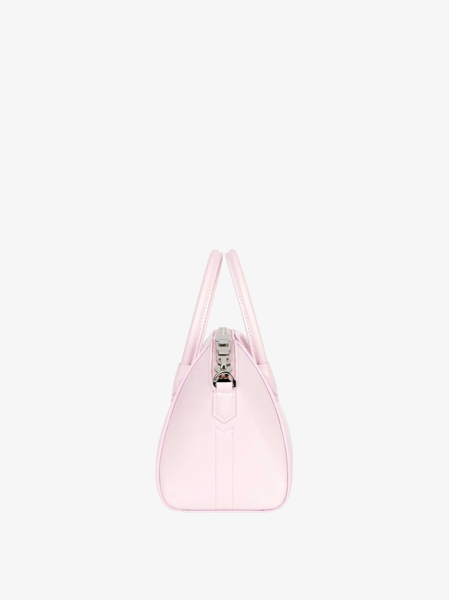 Women Givenchy Antigona | Mini Antigona Bag In Box Leather Soft Pink