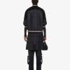 Women Givenchy Outerwear & Blousons | Oversized Varsity Jacket With Leather Details Black