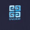 Men Givenchy T-Shirts | 4G Multicolor Slim Fit T-Shirt In Cotton Navy