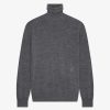 Men Givenchy Knitwear | Turtleneck Sweater In Wool And Cashmere Medium Grey