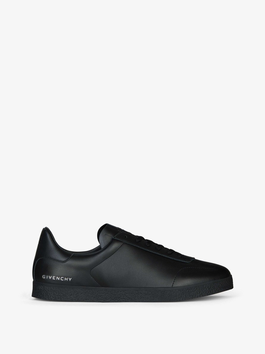 Men Givenchy Sneakers | Town Sneakers In Leather Black