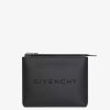 Men Givenchy Small Leather Goods | Givenchy Travel Pouch In Coated Canvas Black