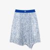 Women Givenchy Girl (4 To 12 Years) | Asymmetrical Skirt In Zebra Veil White/Blue