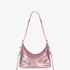 Women Givenchy Voyou | Mini Voyou Bag In Laminated Leather Silk Pink