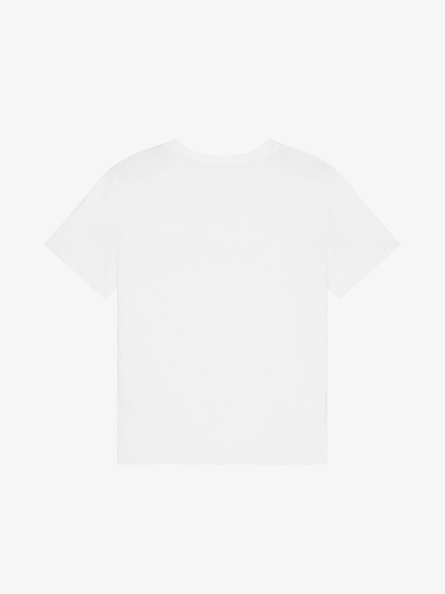 Men Givenchy Boy (4 To 12 Years) | T-Shirt In Printed Jersey White