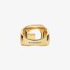 Women Givenchy Jewelry | G Chain Ring In Metal Golden Yellow