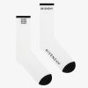 Men Givenchy Underwear | Givenchy 4G Socks In Cotton White/Black