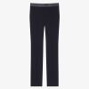 Men Givenchy Pants | Slim Fit Tailored Pants In Wool And Mohair Night Blue