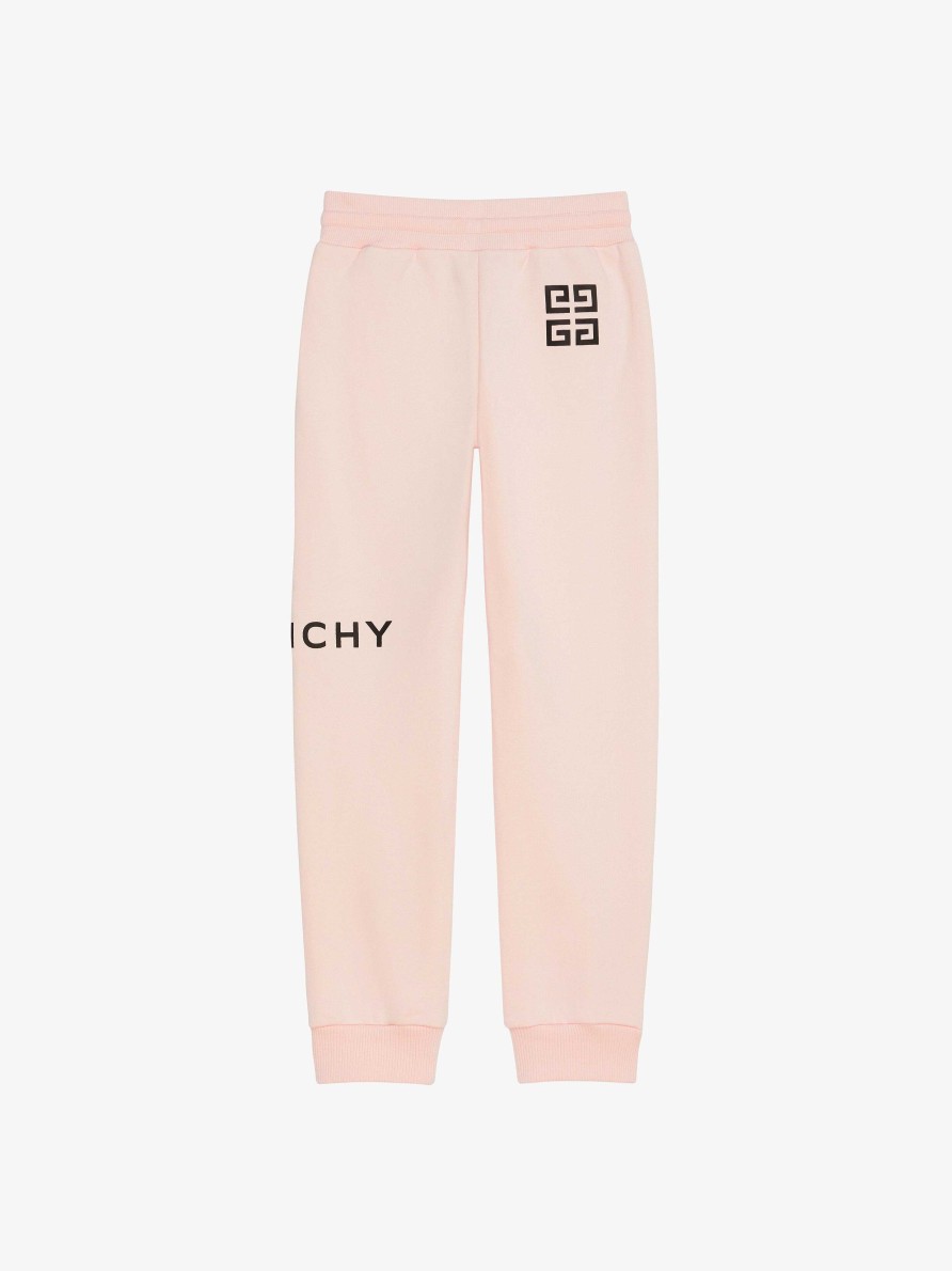 Women Givenchy Girl (4 To 12 Years) | Givenchy Jogger Pants In Fleece Light Pink