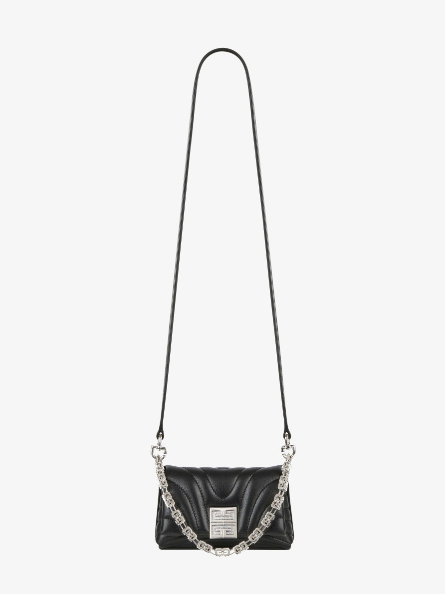 Women Givenchy 4G | Micro 4G Bag In Quilted Leather Black