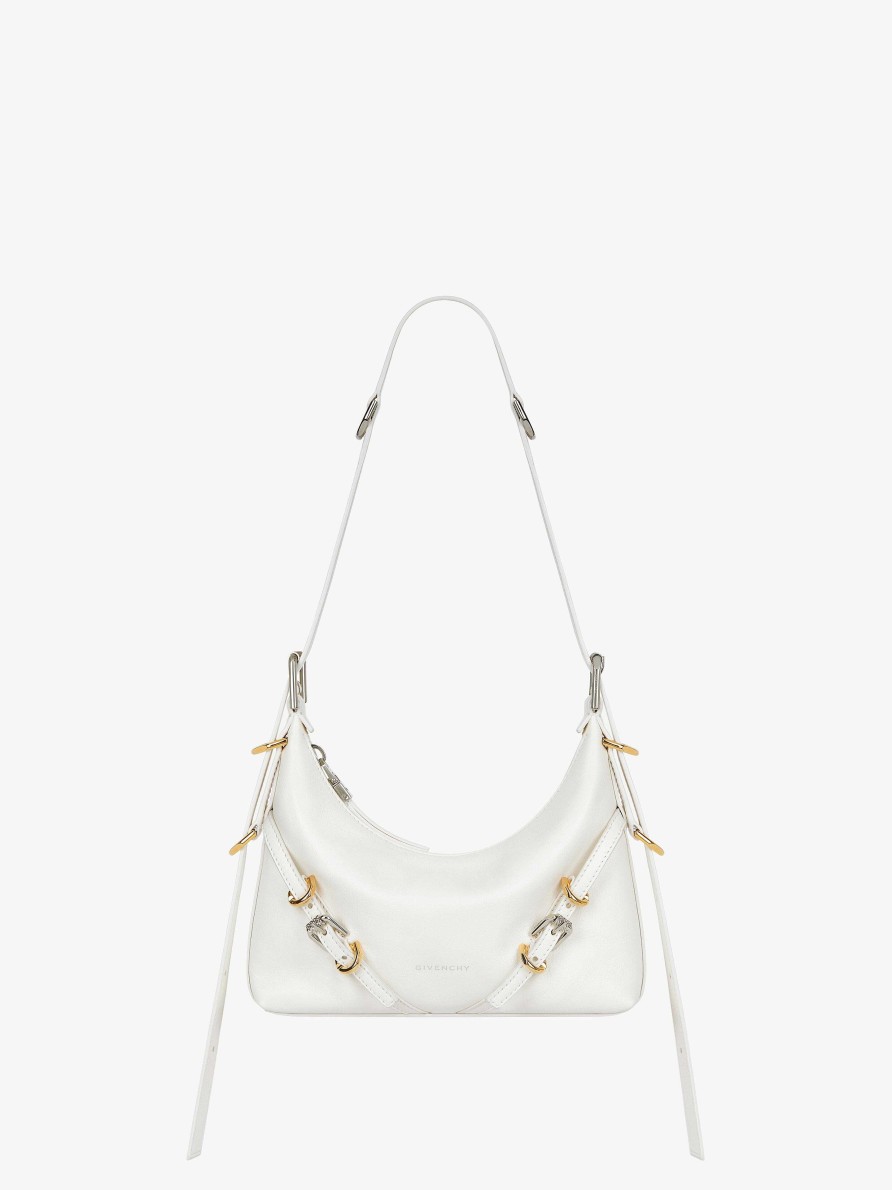 Women Givenchy Voyou | Mini Voyou Bag In Leather Ivory