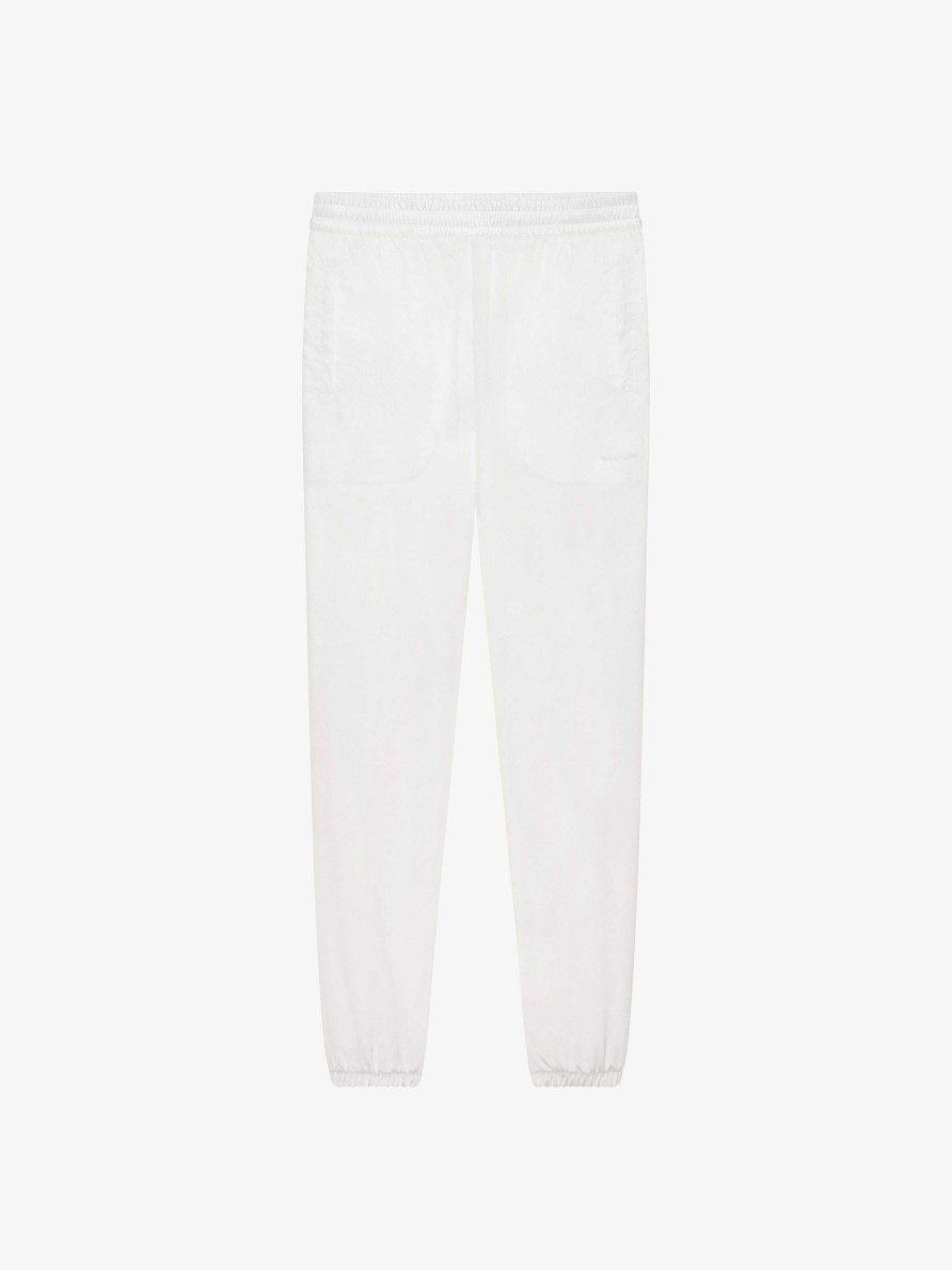 Women Givenchy Pants | Reversible Jogger Pants In Satin White