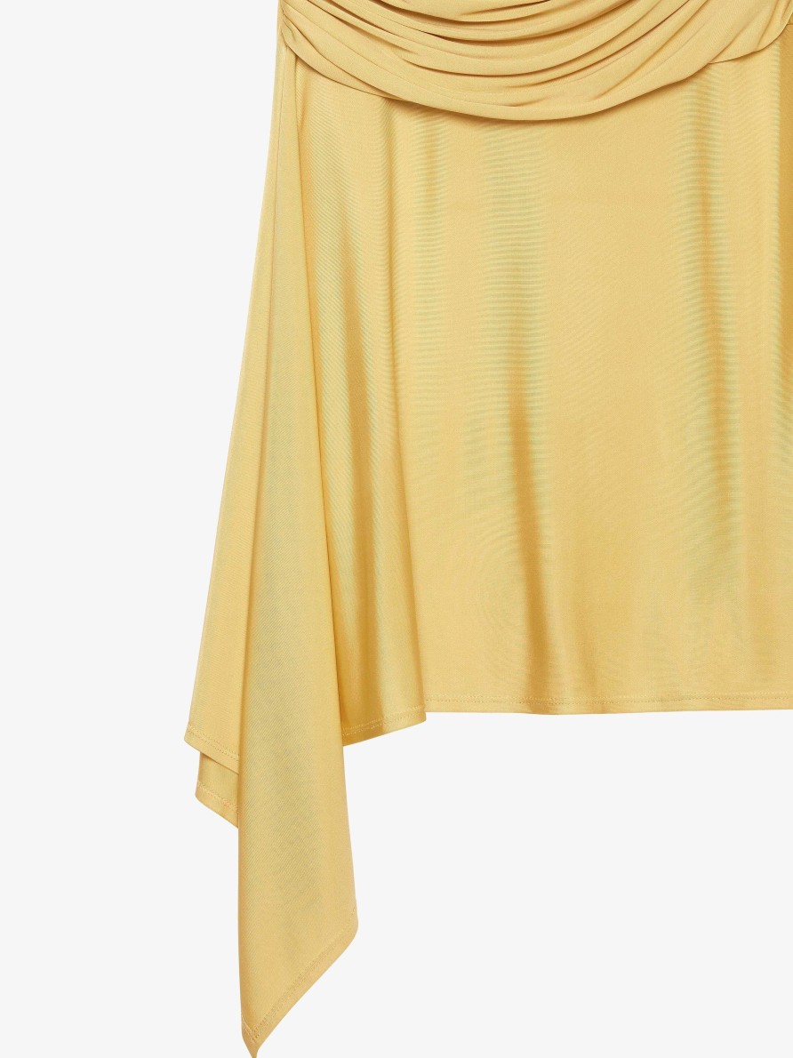 Women Givenchy Skirts | Draped Skirt In Jersey Banana