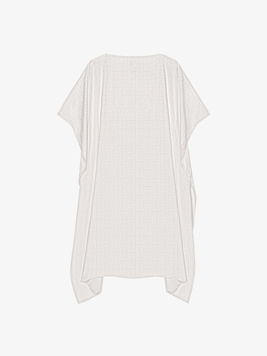 Women Givenchy Dresses | Kaftan In 4G Jacquard White