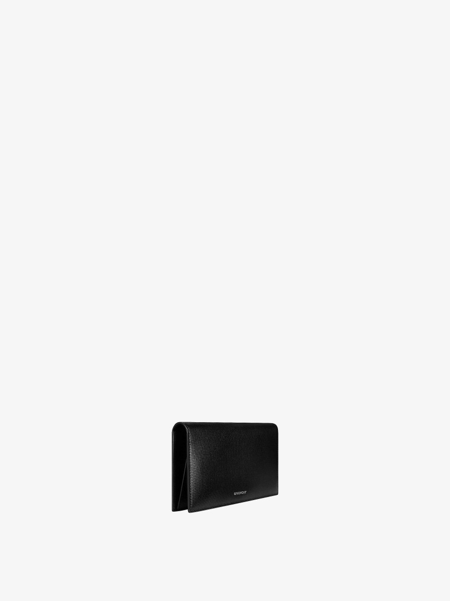 Men Givenchy Small Leather Goods | Givenchy Wallet In 4G Classic Leather Black