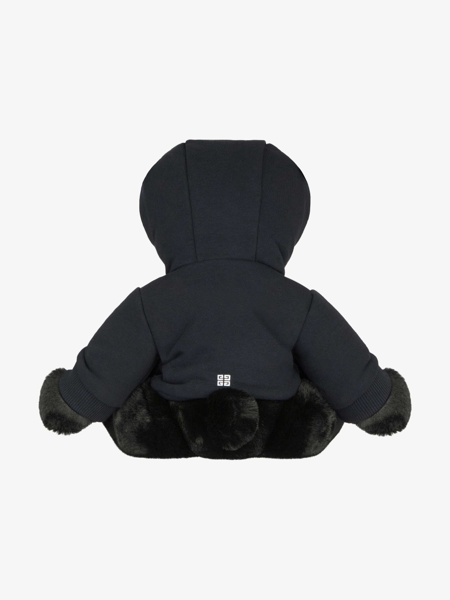 Men Givenchy Boy (4 To 12 Years) | Givenchy Teddy Bear In Faux Fur Black