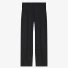 Men Givenchy Pants | Tailored Pants In Wool And Lurex With Rhinestones Black