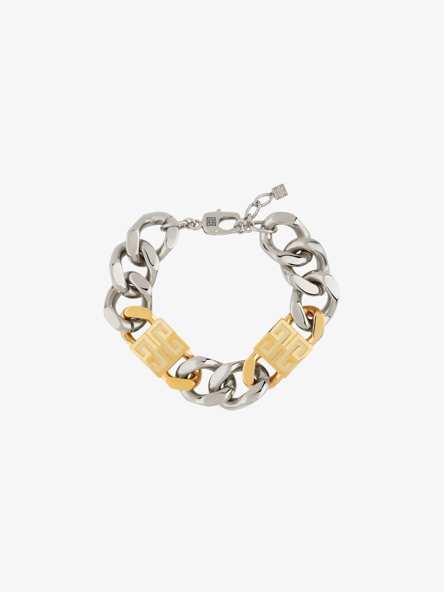 Men Givenchy Jewelry | 4G Bracelet In Metal Golden/Silvery