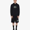 Men Givenchy Sweatshirts & Hoodies | Hoodie In Fleece With Givenchy Infinity Print Black