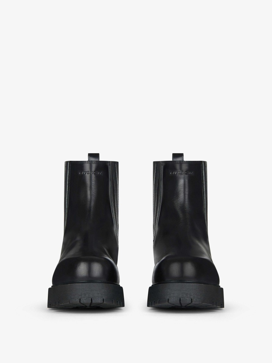 Men Givenchy Boots & Derbies | Show Chelsea Ankle Boots In Leather Black