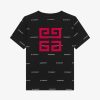 Men Givenchy Boy (4 To 12 Years) | Givenchy 4G T-Shirt In Cotton Black