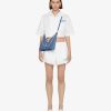 Women Givenchy Shoulder Bags | Small Cut Out Bag In 4G Denim With Chain Medium Blue