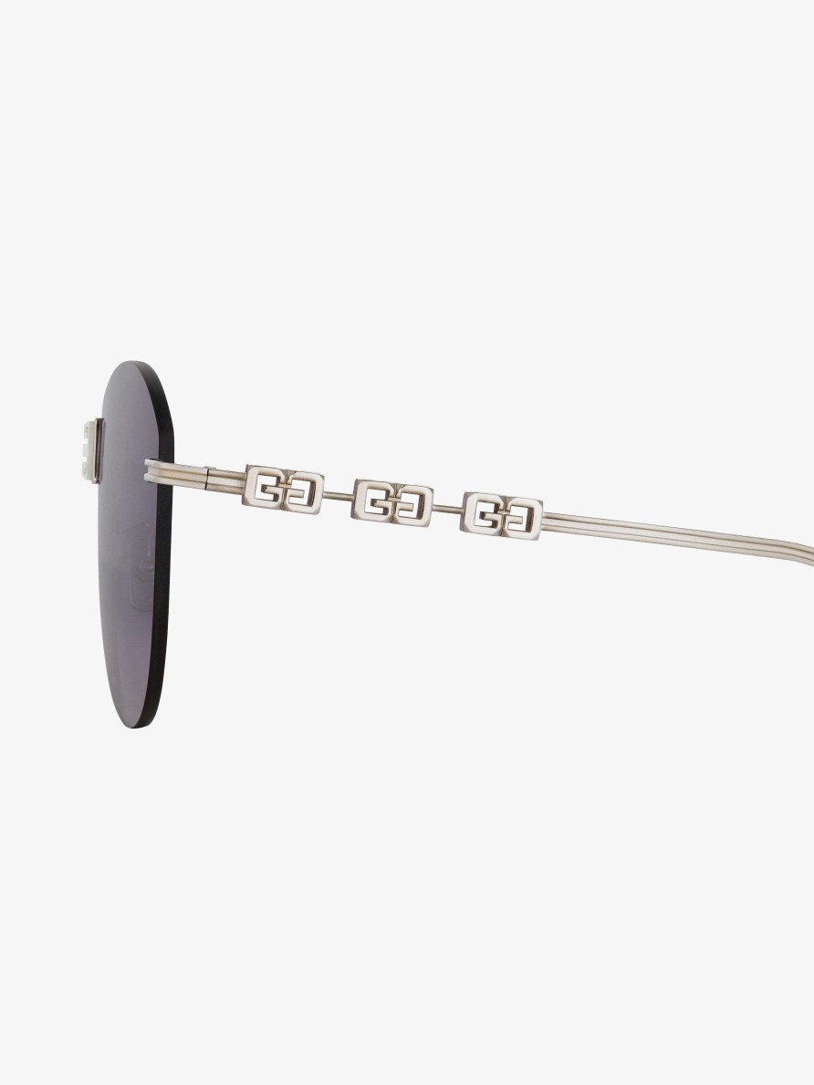 Women Givenchy Sunglasses | 4Gem Unisex Sunglasses In Metal Palladium