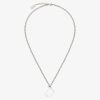 Men Givenchy Jewelry | Giv Cut Necklace In Metal And Enamel Optic White