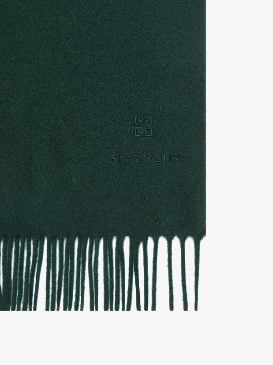 Men Givenchy Scarves & Ties | Scarf In Cashmere Green Forest