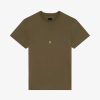 Men Givenchy T-Shirts | Slim Fit T-Shirt In Cotton Khaki/Yellow