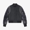 Men Givenchy Outerwear & Blousons | Varsity Jacket In Wool With Puffer Sleeves And Back Black/Grey