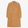 Men Givenchy Jackets & Coats | Long Coat In Wool And Cashmere Beige Camel