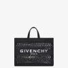 Women Givenchy G-Tote | Medium G-Tote Shopping Bag In Laced Raffia Black