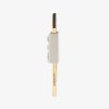 Men Givenchy Other Accessories | Small 4G Padlock In Two Tone Metal Golden/Silvery