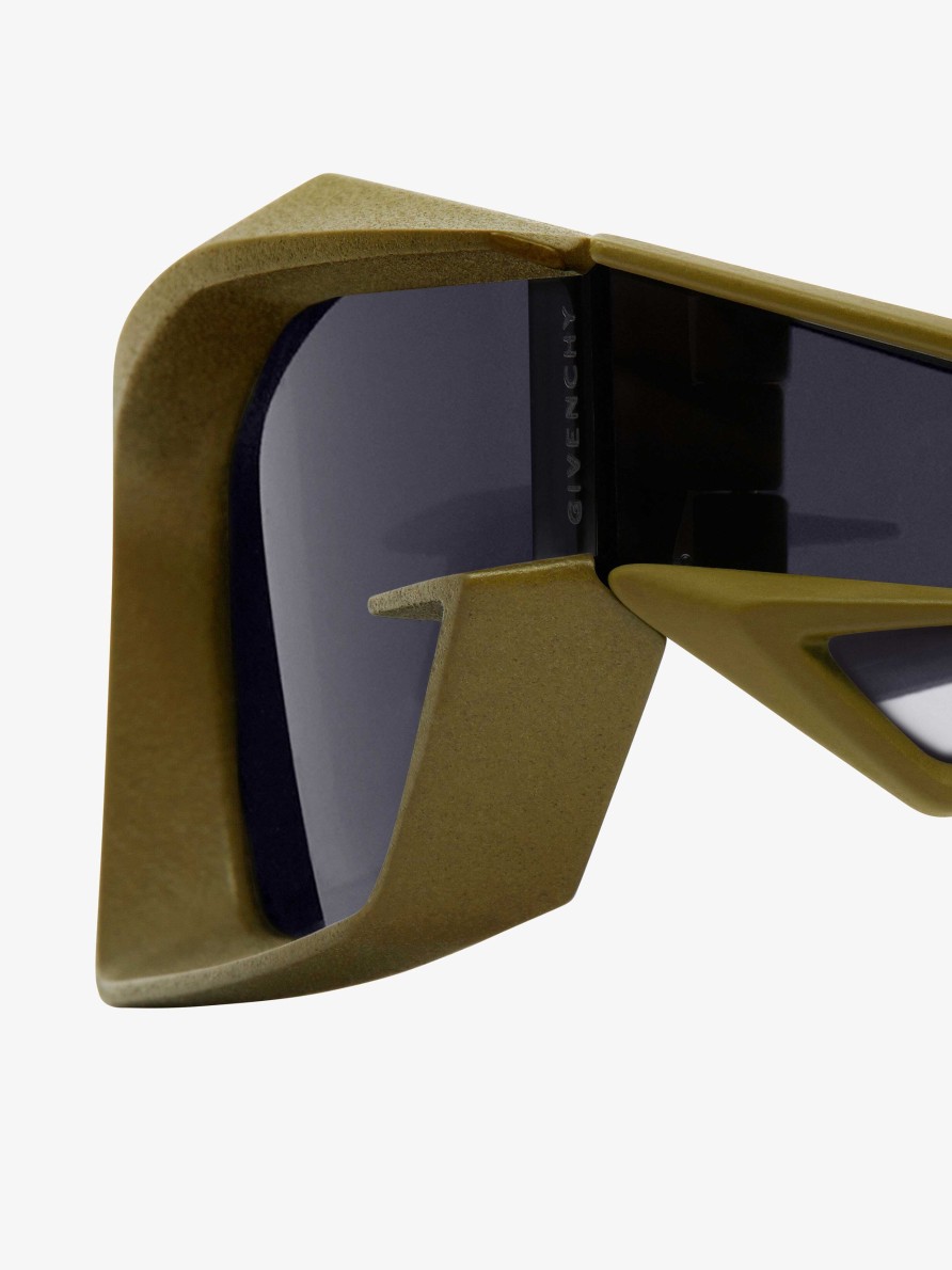 Men Givenchy Sunglasses | Giv Cut Unisex Sunglasses In Nylon Khaki