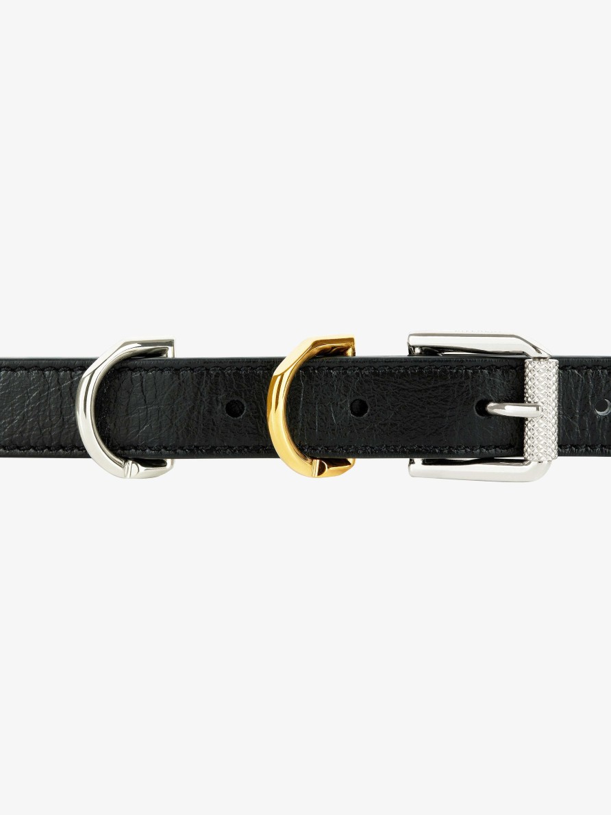 Women Givenchy Belts | Voyou Belt In Leather Black