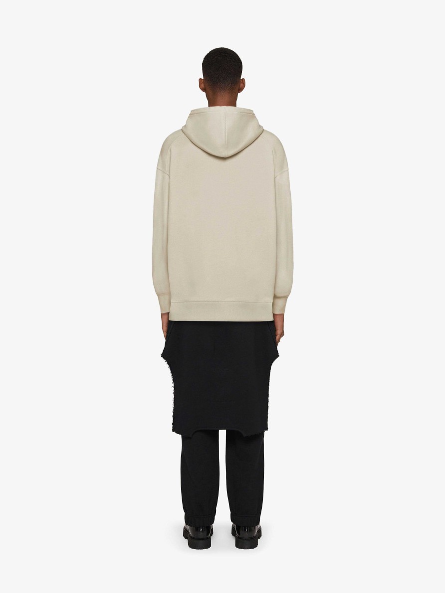 Men Givenchy Sweatshirts & Hoodies | Givenchy Archetype Slim Fit Hoodie In Fleece Clay