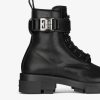 Women Givenchy Boots & Booties | Terra Boots In Leather With 4G Buckle Black