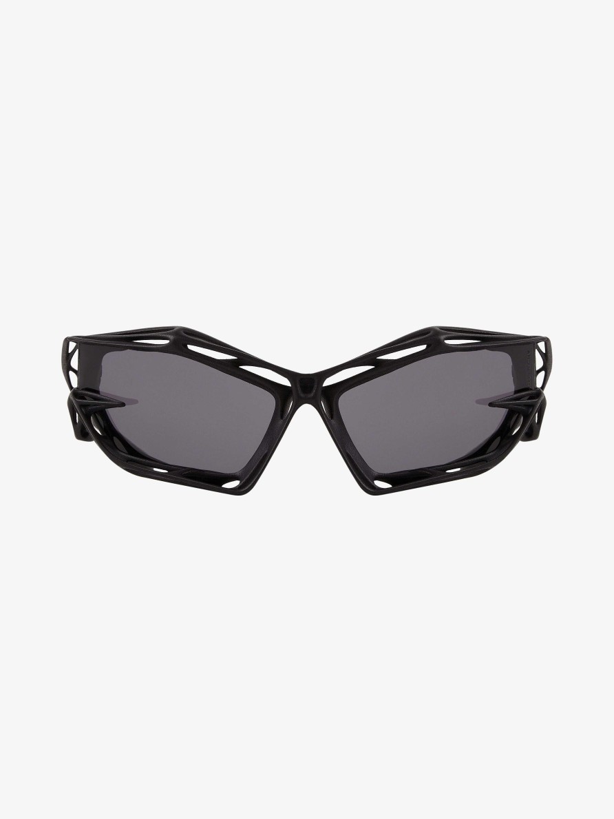 Men Givenchy Sunglasses | Giv Cut Cage Unisex Sunglasses In Nylon Black