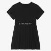 Women Givenchy Girl (4 To 12 Years) | Dress In Cotton Black