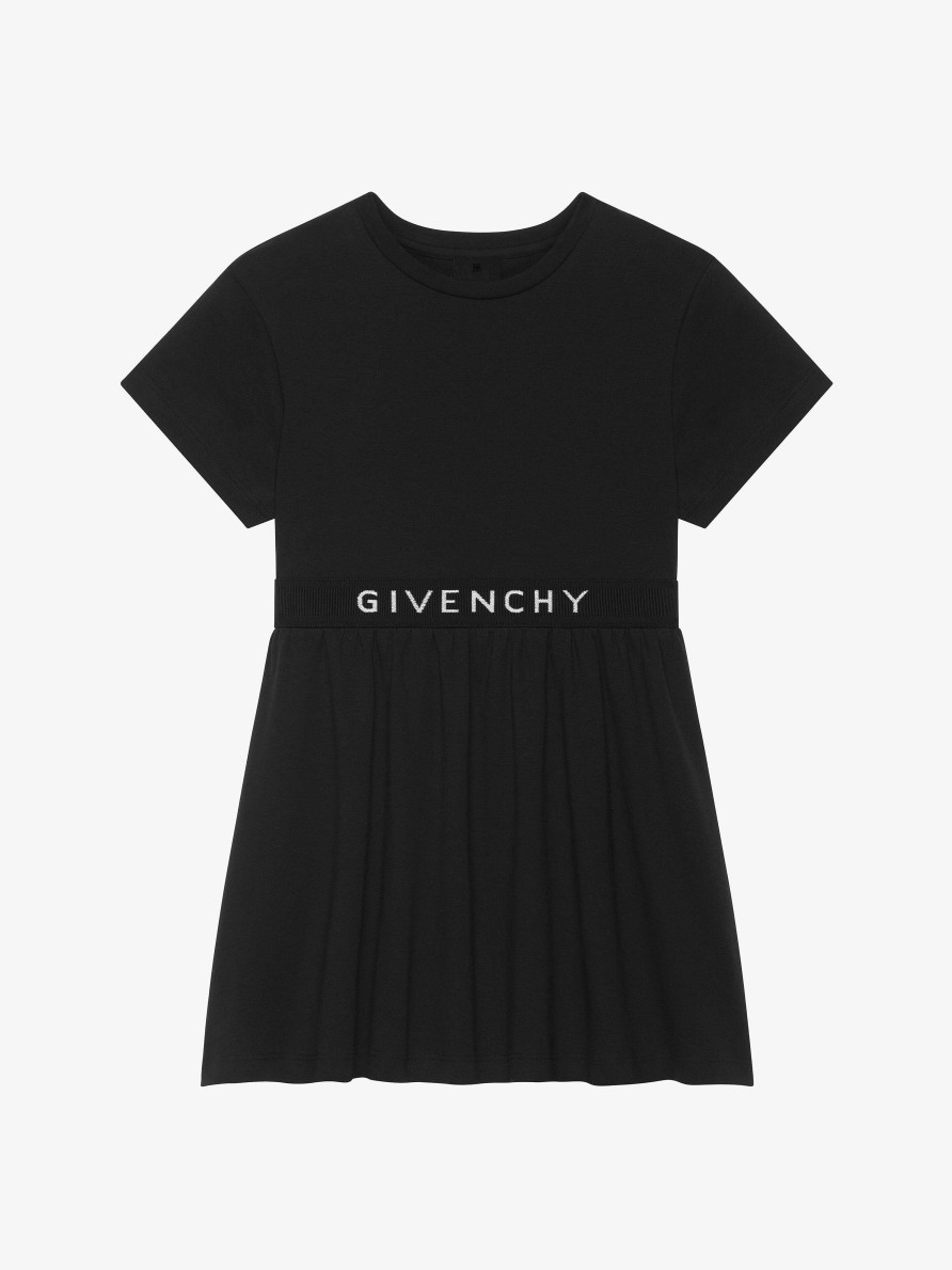 Women Givenchy Girl (4 To 12 Years) | Dress In Cotton Black