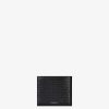 Men Givenchy Small Leather Goods | Givenchy Wallet In 4G Micro Leather Black/Green