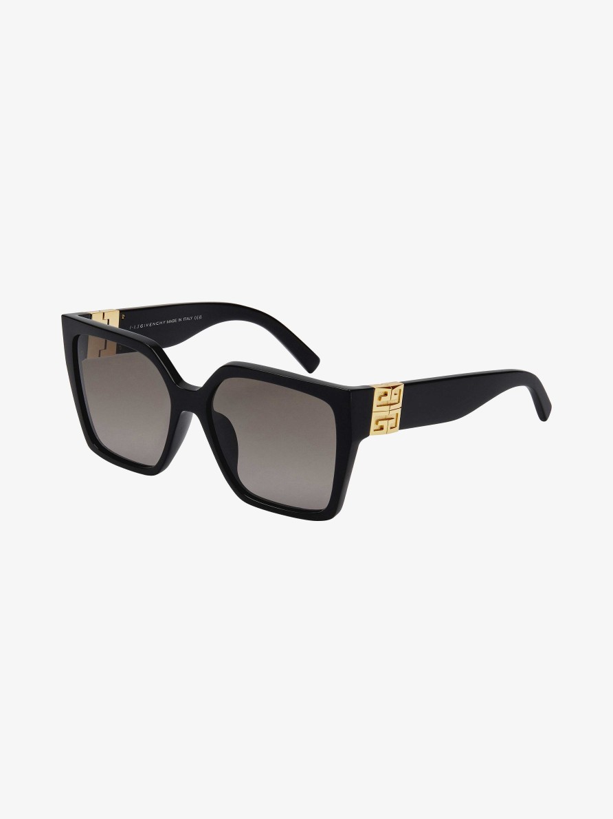 Women Givenchy Sunglasses | 4G Sunglasses In Acetate Black/Grey