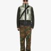 Men Givenchy Outerwear & Blousons | Laminated Sleeveless Puffer Green Forest