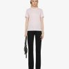 Women Givenchy T-Shirts | Givenchy 4G Slim Fit T-Shirt In Cotton Pink/White